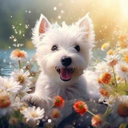 Dog Westie | Diamond Painting