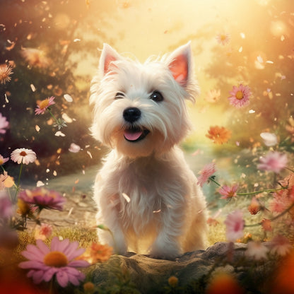 White Dog Westie | Diamond Painting
