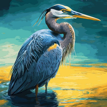 Blue Heron | Diamond Painting