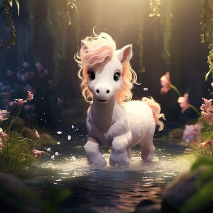 White Horse | Diamond Painting