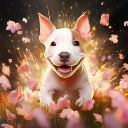 English Bull Terrier Dog | Diamond Painting