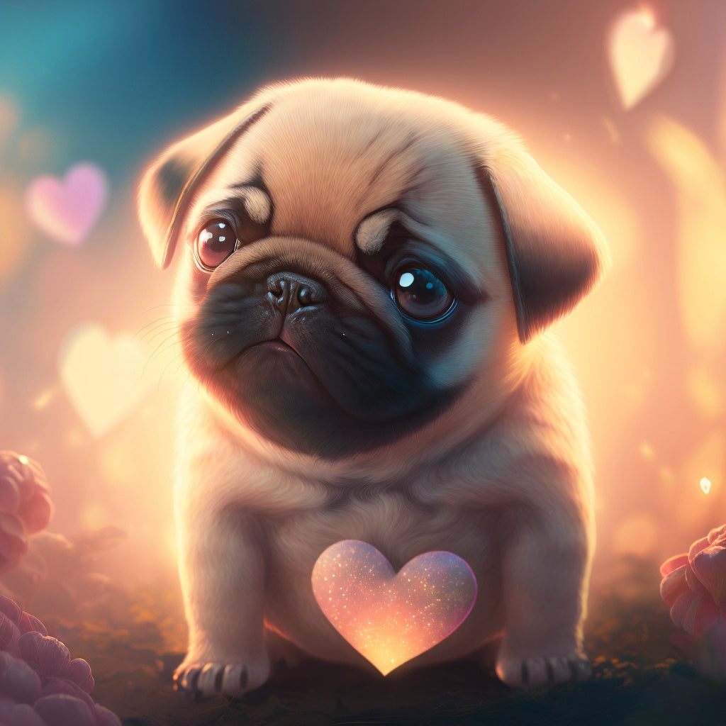 Dog Pug | Diamond Painting