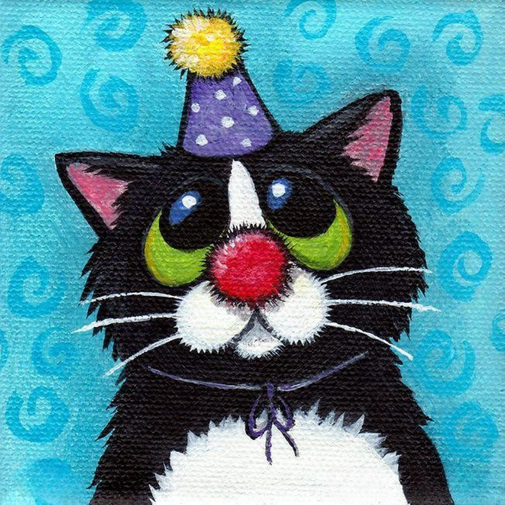 Tuxedo Cat  | Diamond Painting