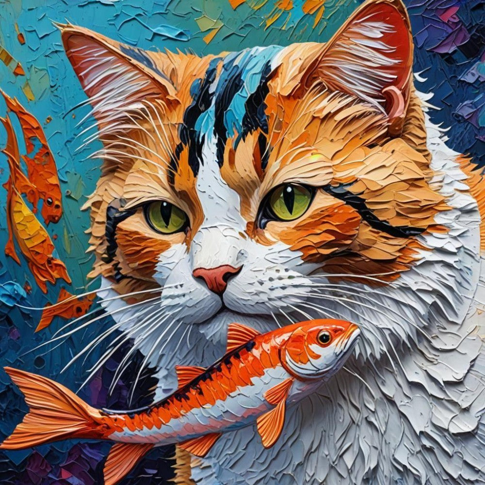 Cat Fish | Diamond Painting