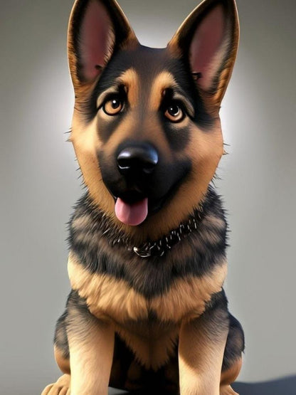 Dog German Shepherd | Diamond Painting