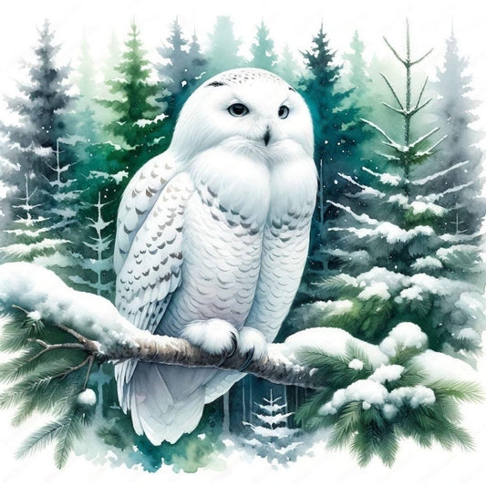 Snowy owl (White Owl) | Diamond Painting