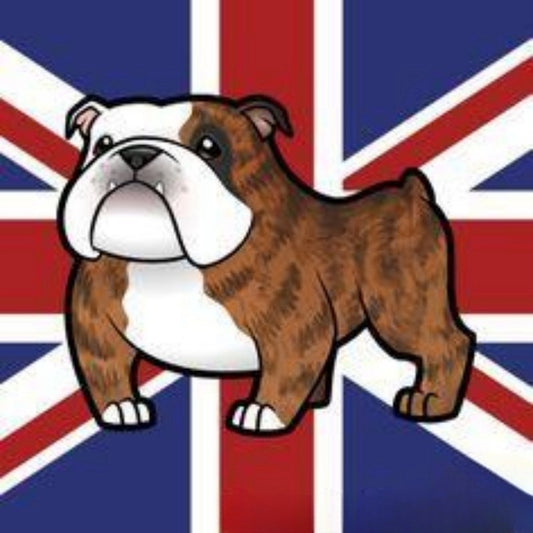 Dog English Bulldog | Diamond Painting