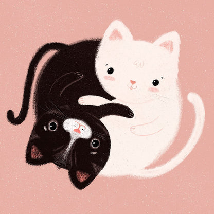 Black and White cat | Diamond Painting