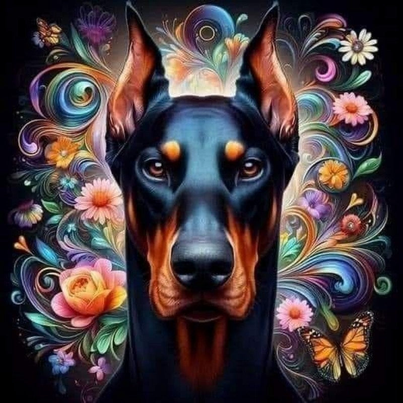 Dog Doberman | Diamond Painting