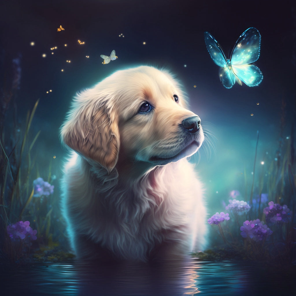 Dog Golden Retriever | Diamond Painting