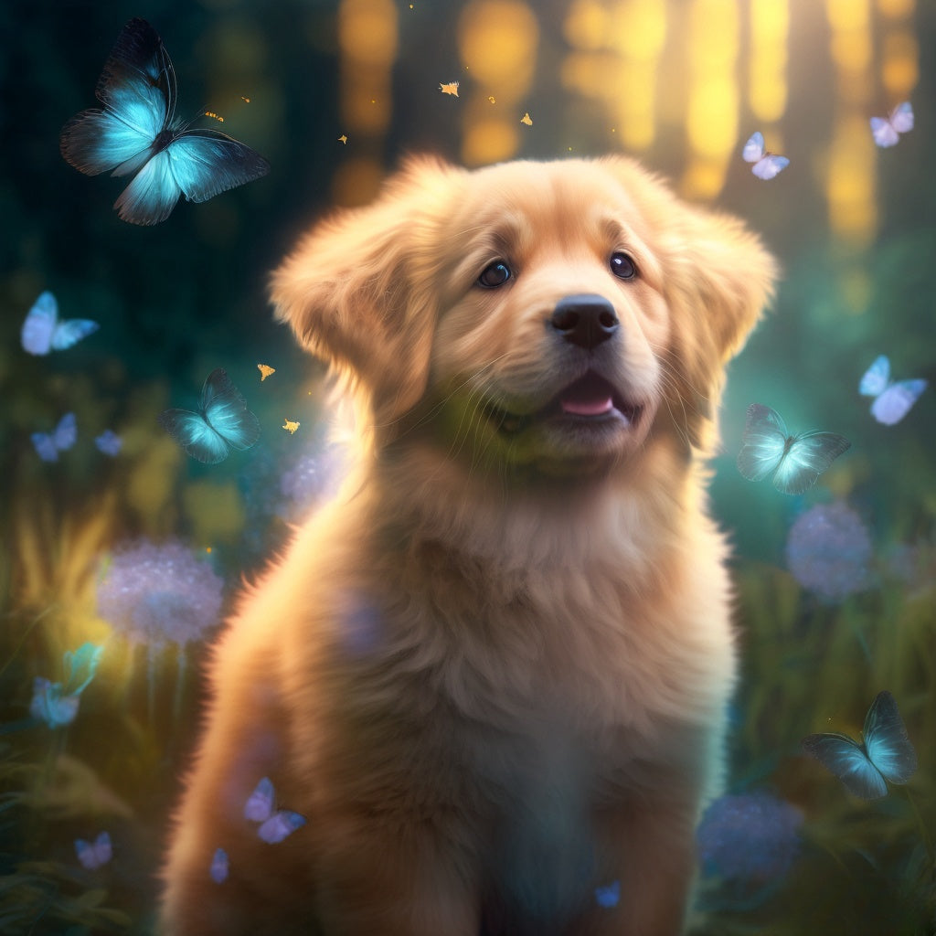 Dog Golden Retriever | Diamond Painting