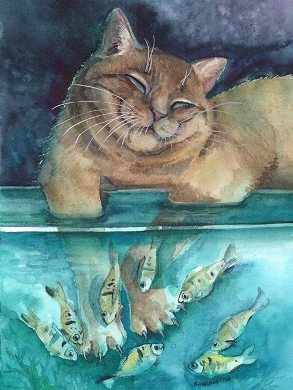 Cat Fish | Diamond Painting