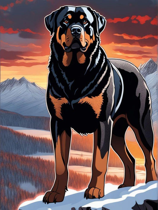 Rottweiler Dog | Diamond Painting