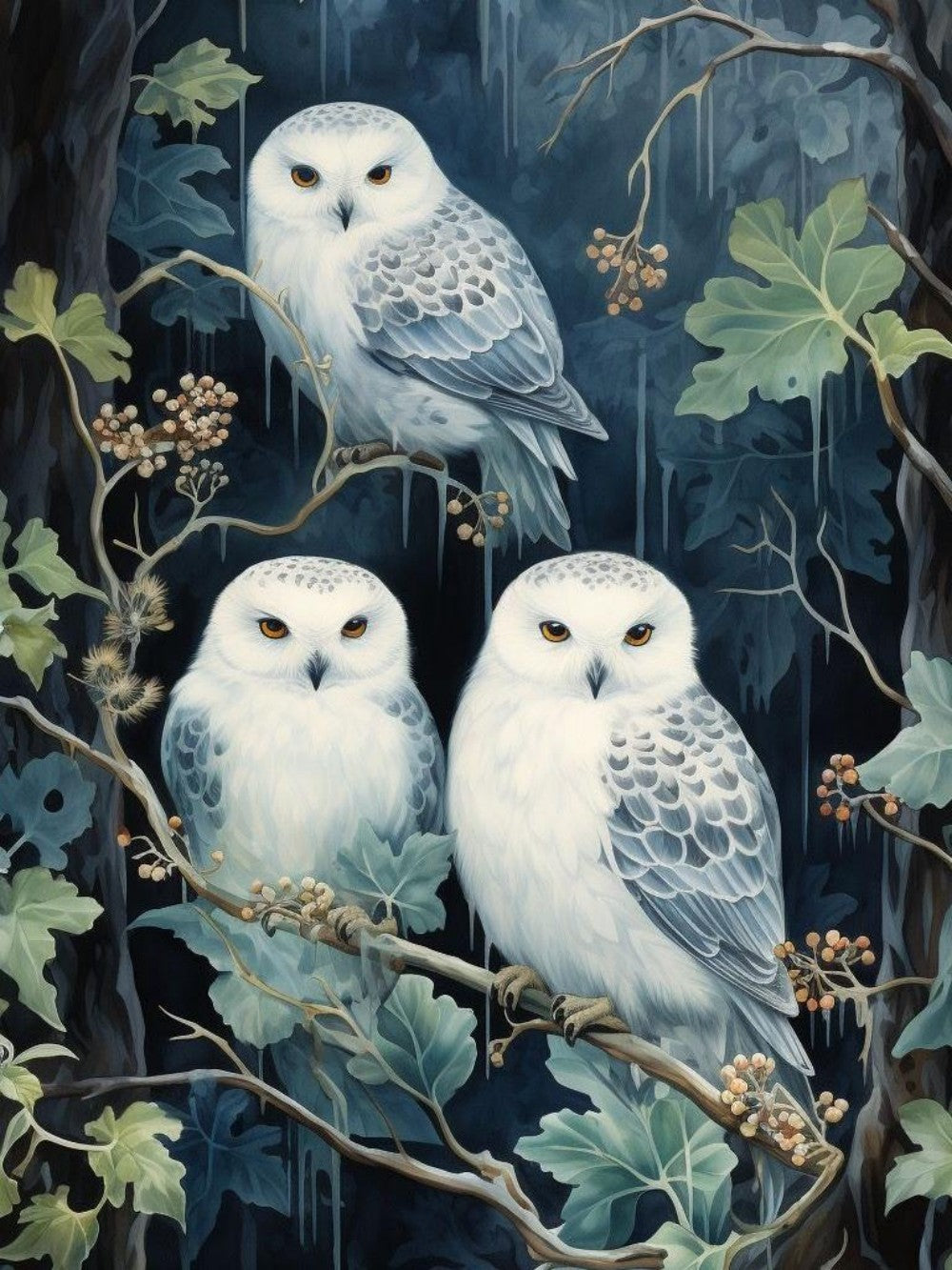 Snowy owl (White Owl) | Diamond Painting