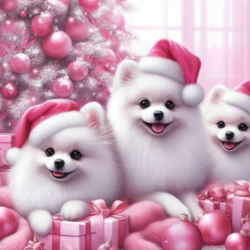 Christmas Dog | Diamond Painting