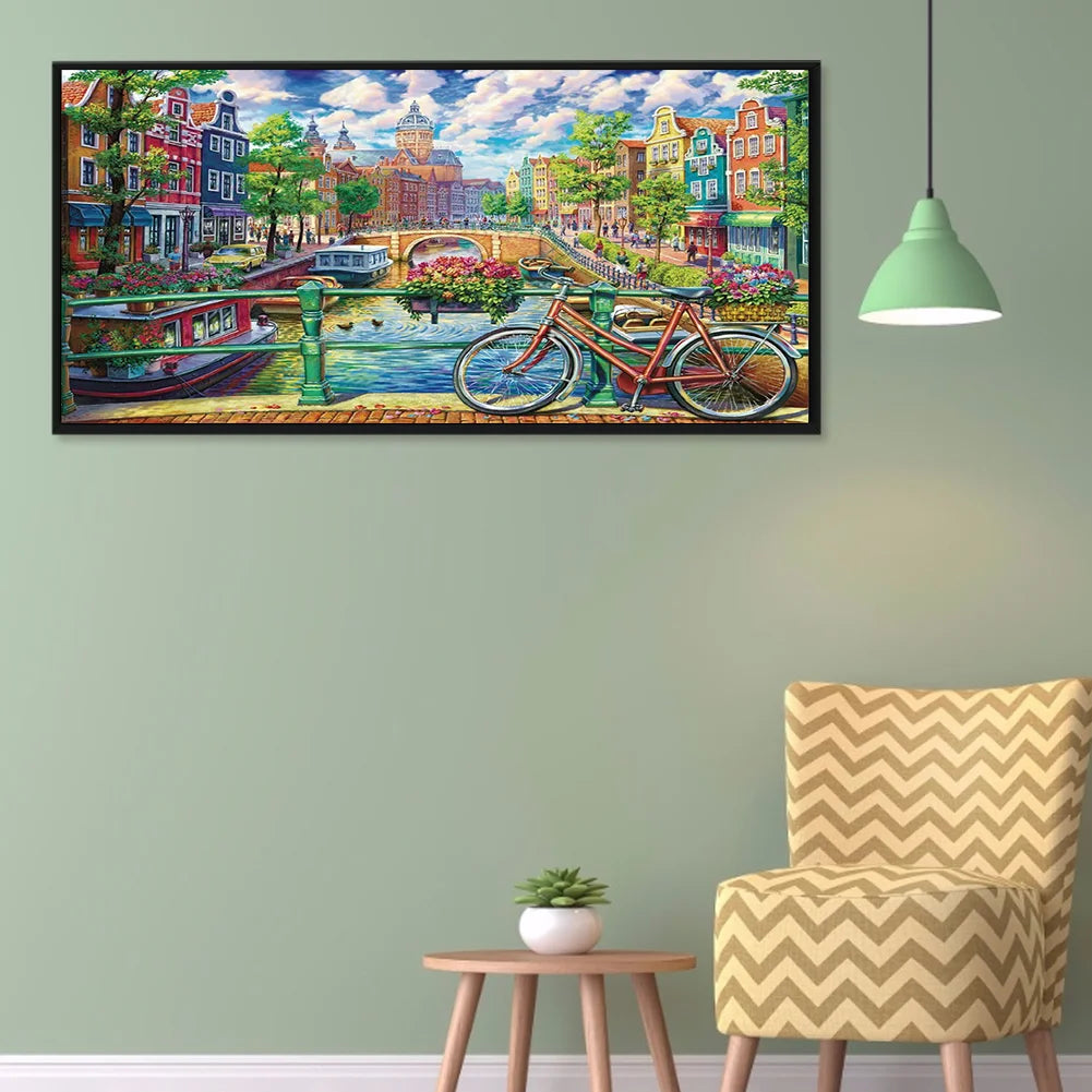 Cycling In The City | Diamond Painting