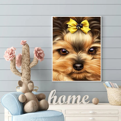 Cute Dog Yorkie | Diamond Painting