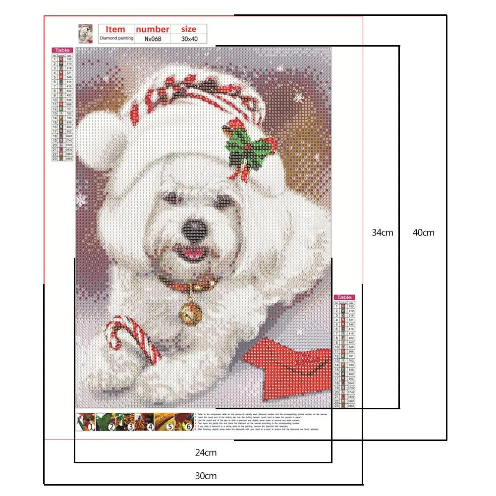 Christmas Dog | Diamond Painting