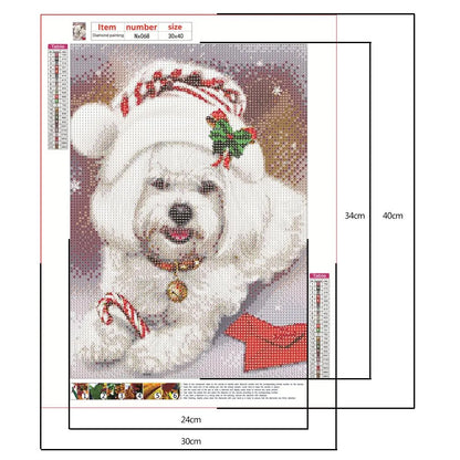 Christmas Dog | Diamond Painting
