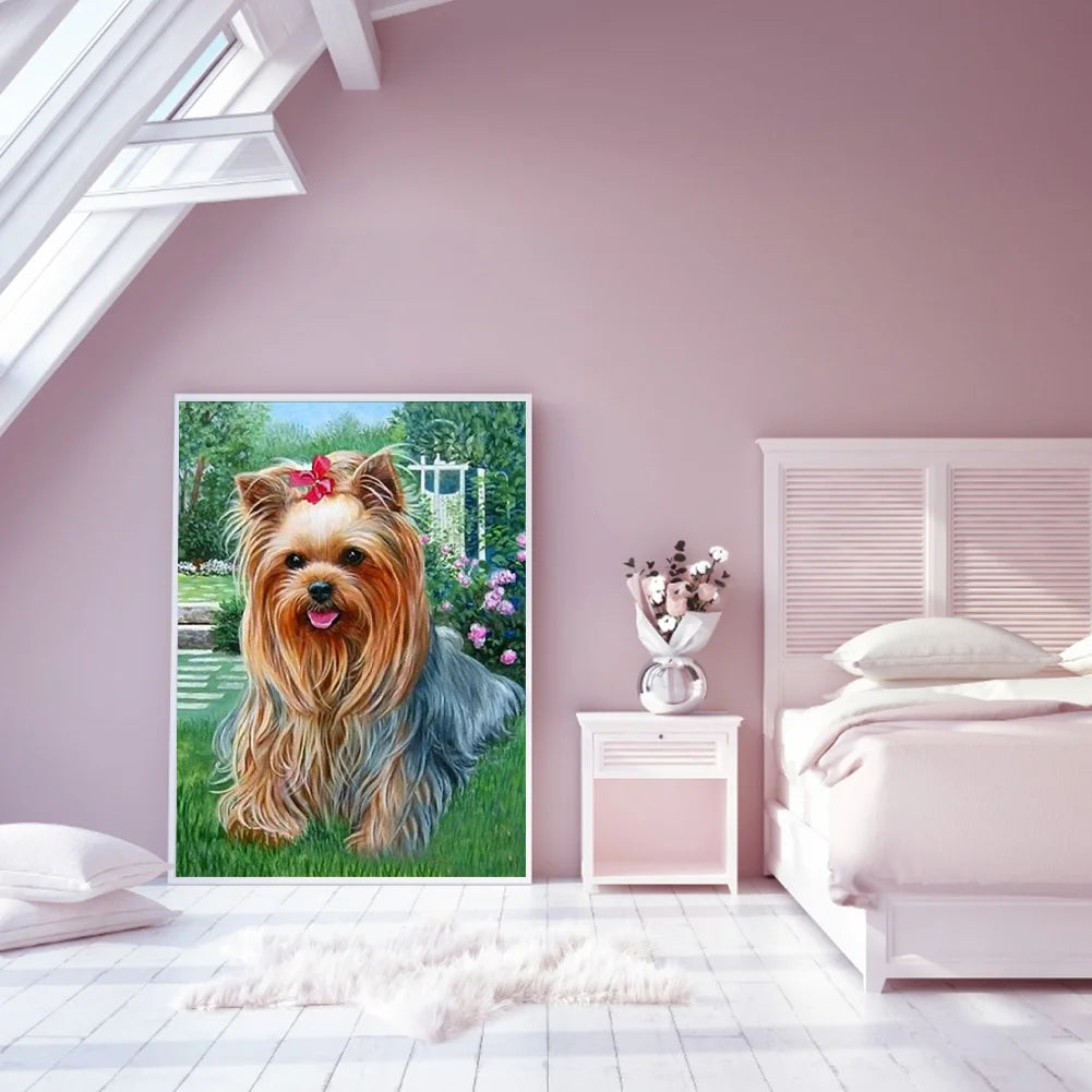 Cute Dog Yorkie | Diamond Painting