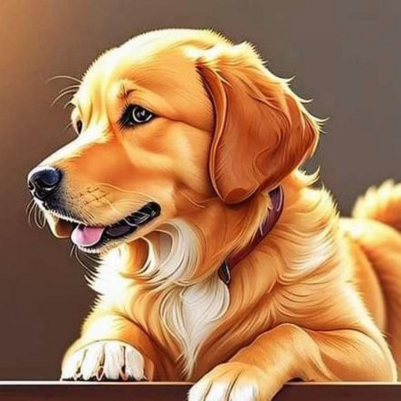 Golden Retriever Dog | Diamond Painting