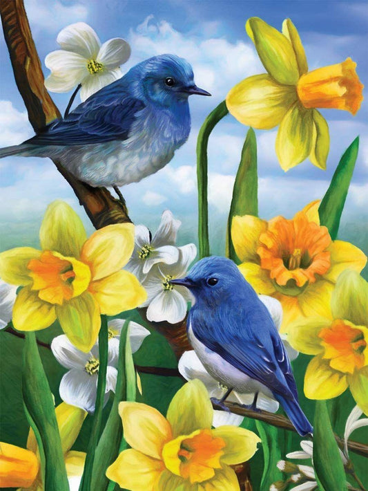 Birds and Flowers | Diamond Painting