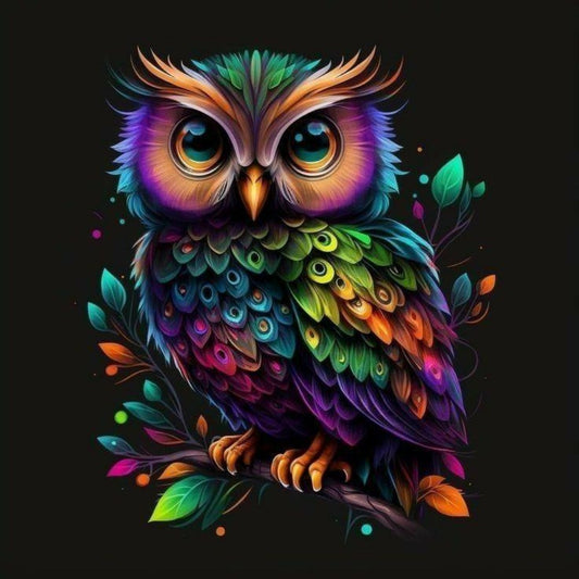 Colorful Owl | Diamond Painting