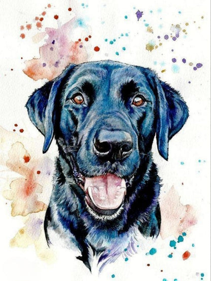 Black Labrador Dog | Diamond Painting