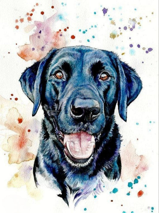 Black Labrador Dog | Diamond Painting