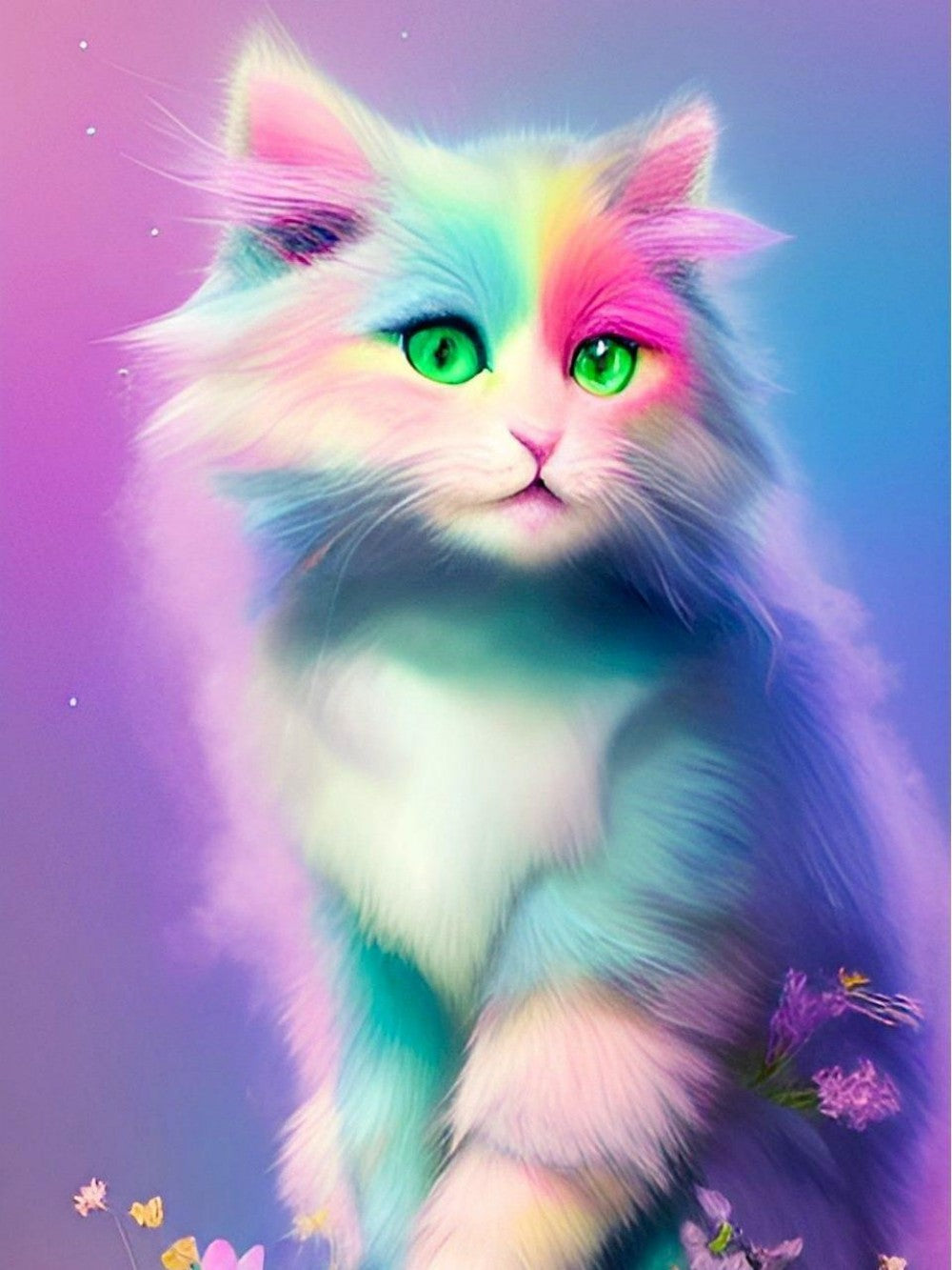 Colorful Cat | Diamond Painting