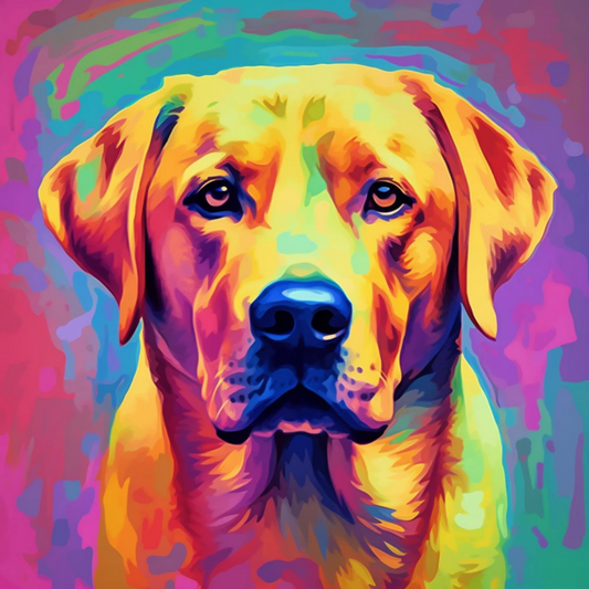 Yellow Labrador Dog | Diamond Painting