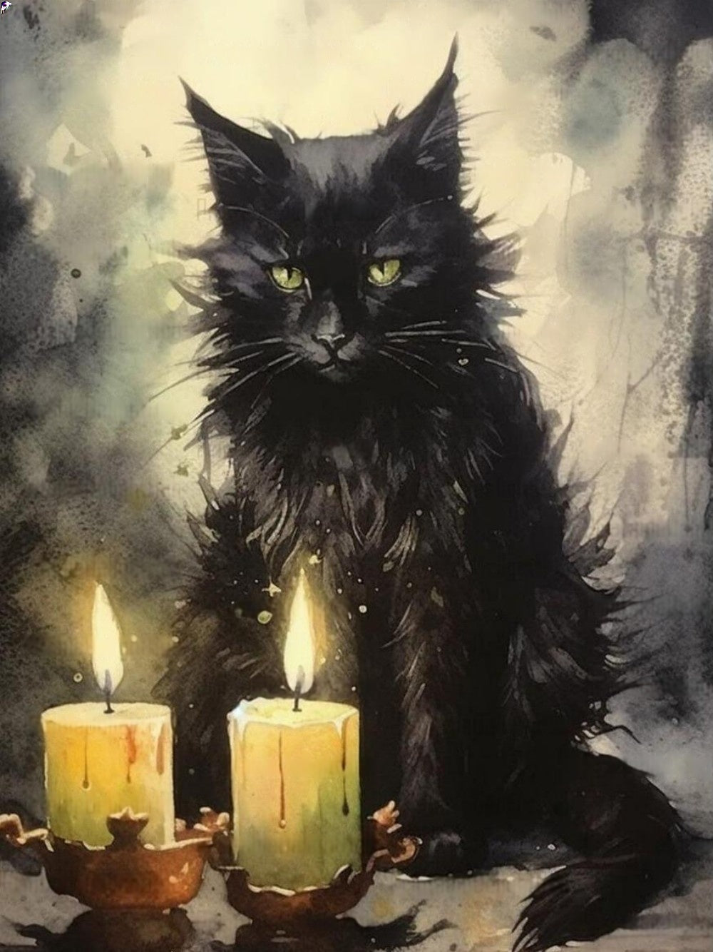 Midnight Cat | Diamond Painting