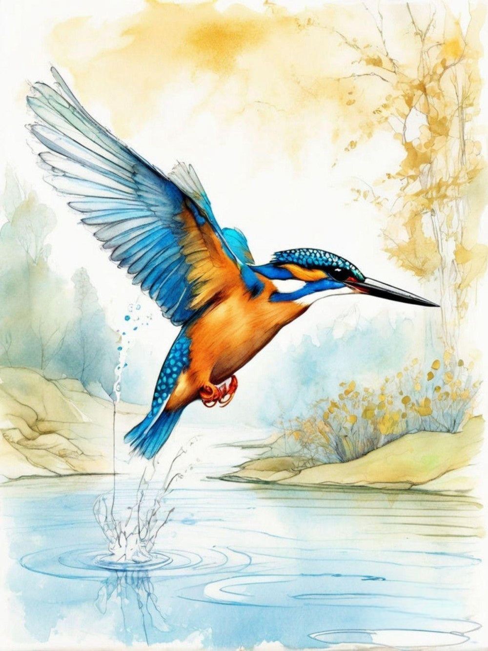 Kingfisher | Diamond Painting