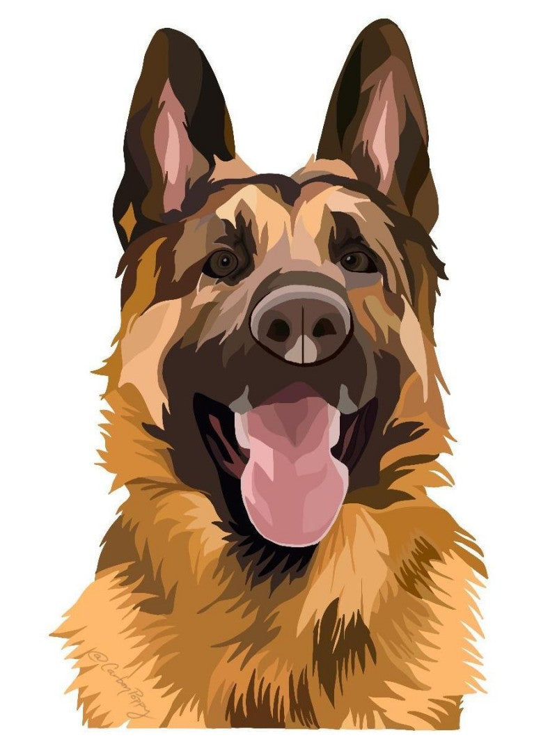 Dog German Shepherd | Diamond Painting