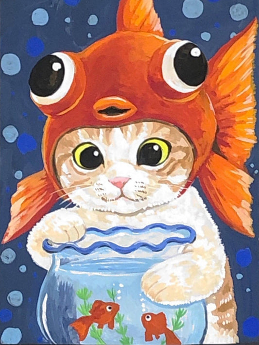 Cat Fish | Diamond Painting