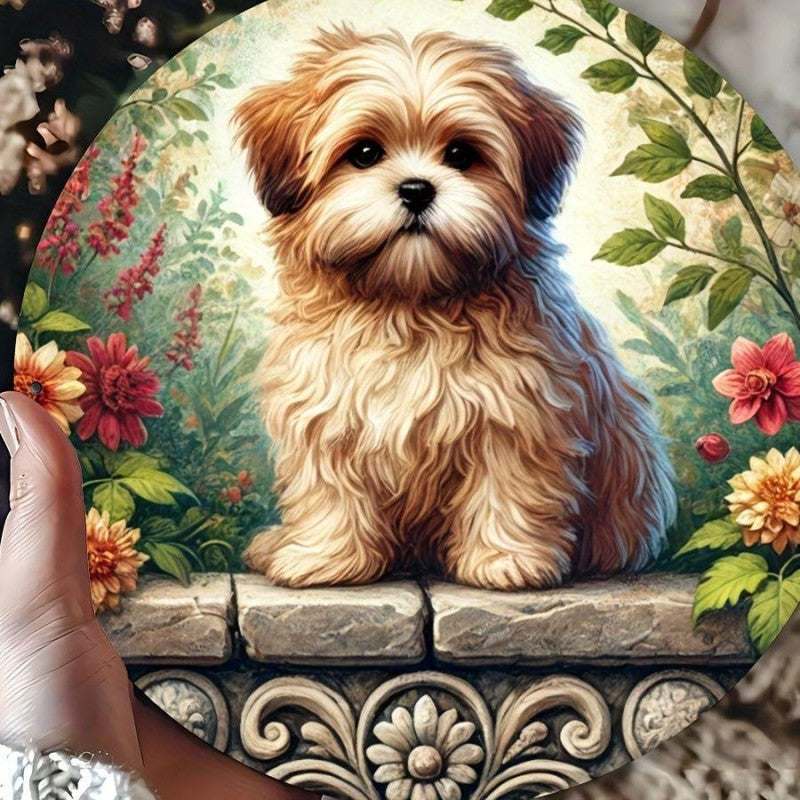 Cottage Garden Dog | Diamond Painting