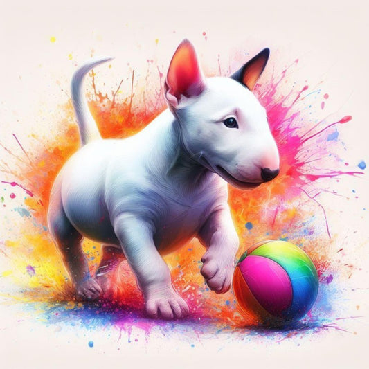 English Bull Terrier Dog | Diamond Painting