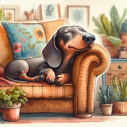 Dachshund Dog | Diamond Painting