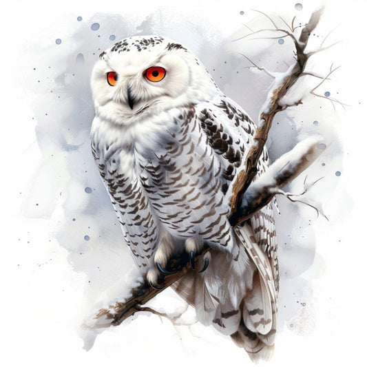 Snowy owl (White Owl) | Diamond Painting