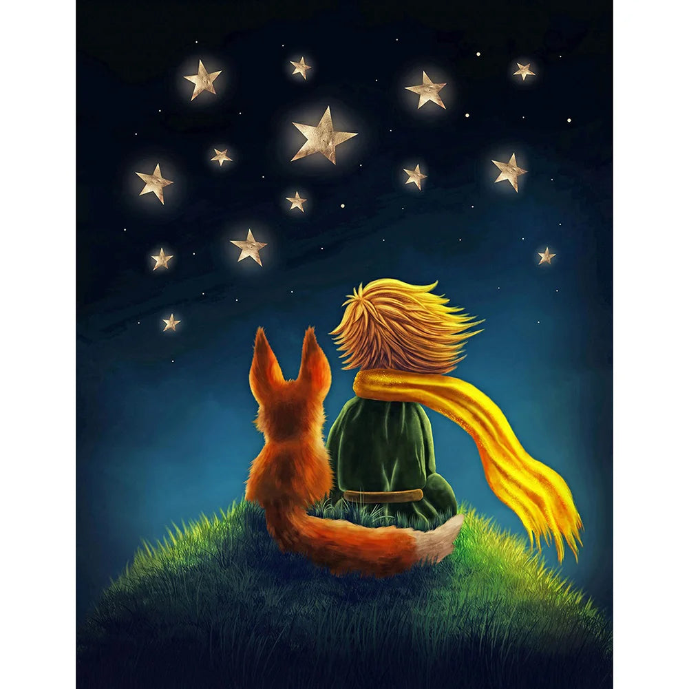 Little Prince And Dog | Cross Stitch Embroidery