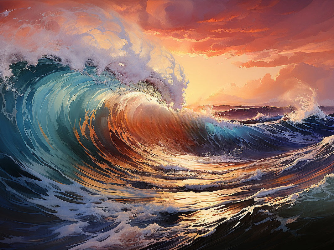 Huge Waves In The Ocean | Diamond Painting