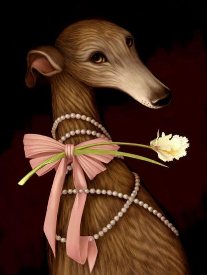 Whippet Dog | Diamond Painting