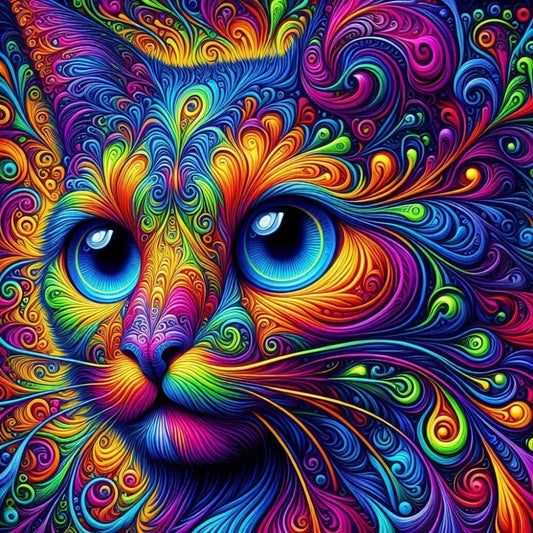 Colorful Cat | Diamond Painting