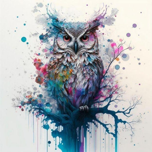 Colorful Owl | Diamond Painting