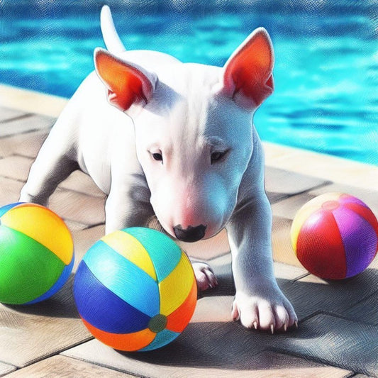 English Bull Terrier Dog | Diamond Painting