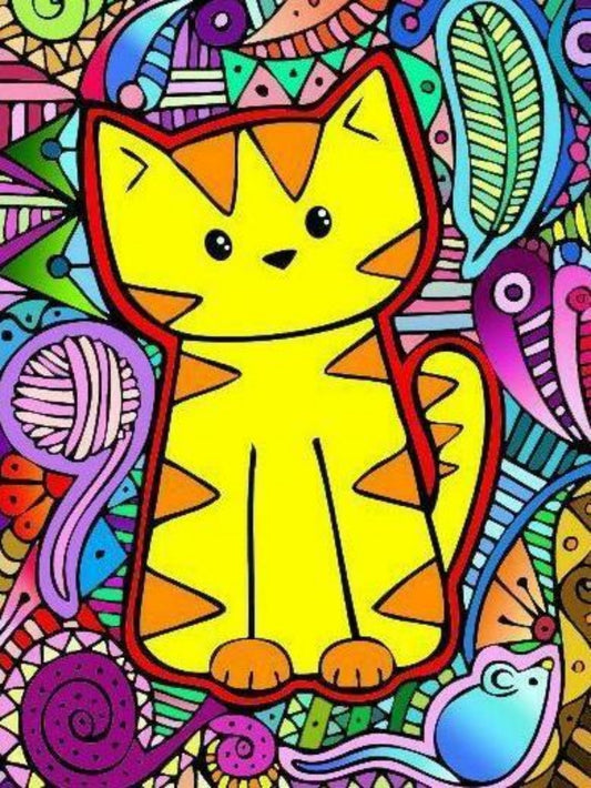 Colorful Cat | Diamond Painting