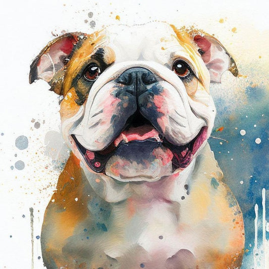 Dog English Bulldog | Diamond Painting