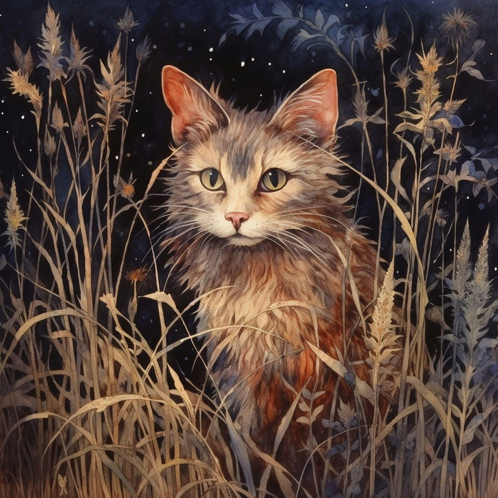 Midnight Cat | Diamond Painting