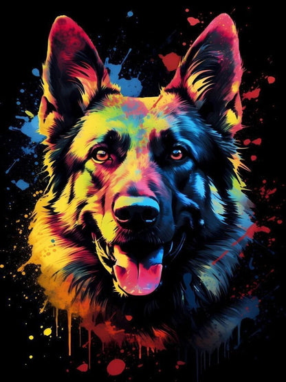 Dog German Shepherd | Diamond Painting