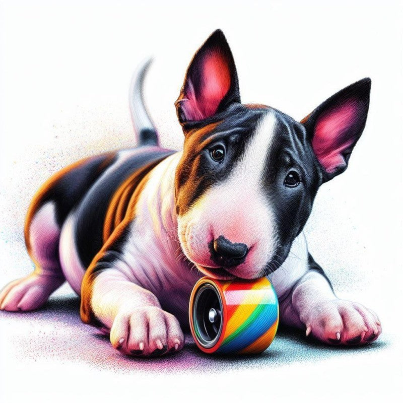 English Bull Terrier Dog | Diamond Painting